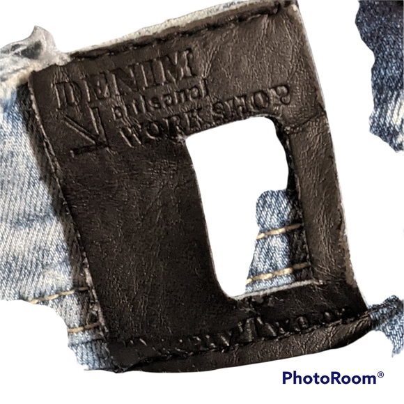 Twenty two oz stone washed distressed destroyed indigo joggers men's 31 * 30 - Picture 11 of 11